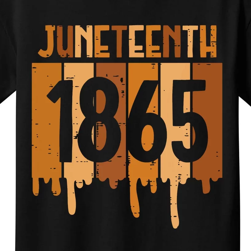 Juneteenth 1865 Melanin Drip Black Pride Women Kids T-Shirt