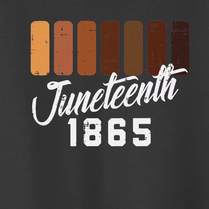 Juneteenth 1865 Melanin Shades June 19th Toddler T-Shirt