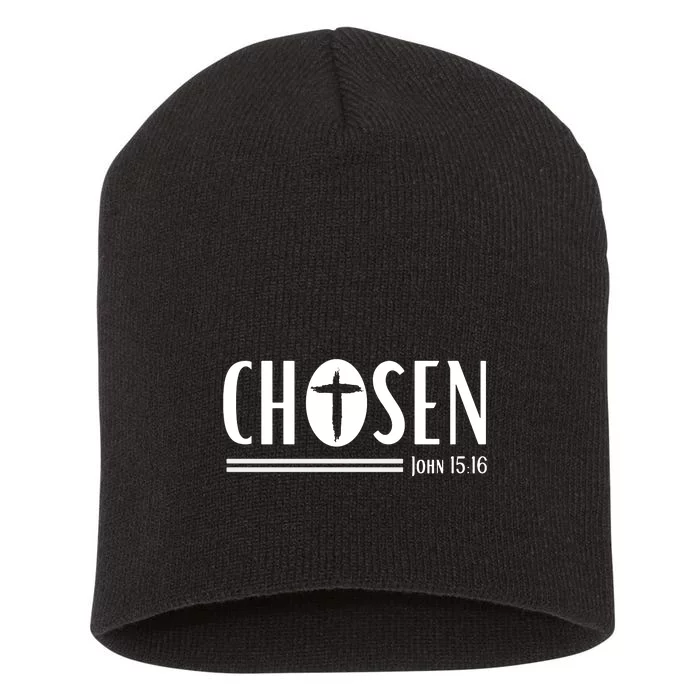 John 1516 Pullover Chosen Christian Streetwear Short Acrylic Beanie