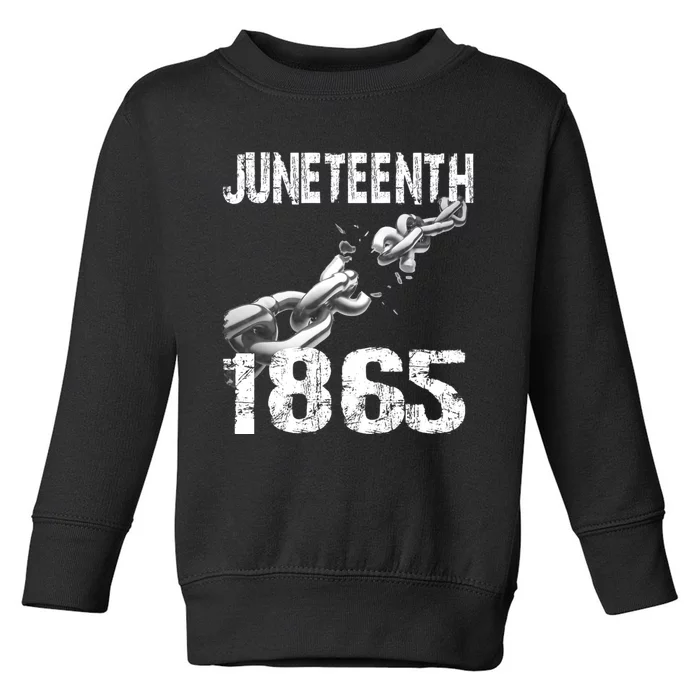 Juneteenth 1865 Quote Toddler Sweatshirt