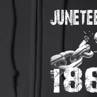 Juneteenth 1865 Quote Full Zip Hoodie