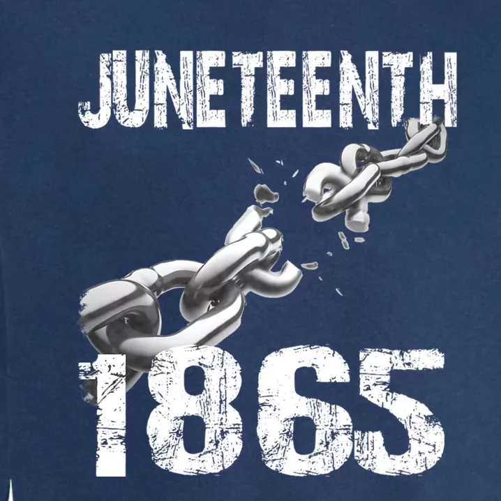 Juneteenth 1865 Quote Garment-Dyed Sweatshirt