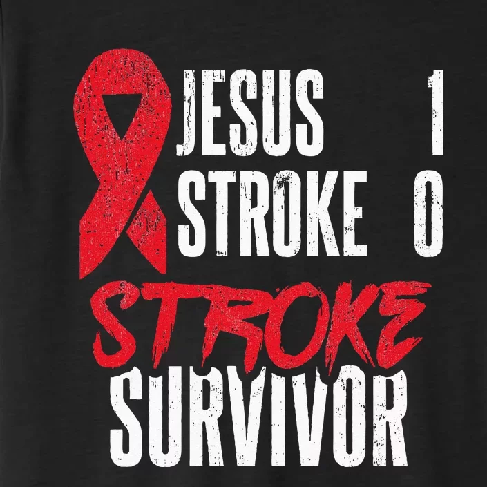 Jesus 1 Stroke 0 Stoke Awareness Stroke Survivor ChromaSoft Performance T-Shirt