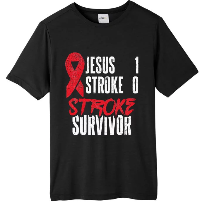 Jesus 1 Stroke 0 Stoke Awareness Stroke Survivor ChromaSoft Performance T-Shirt