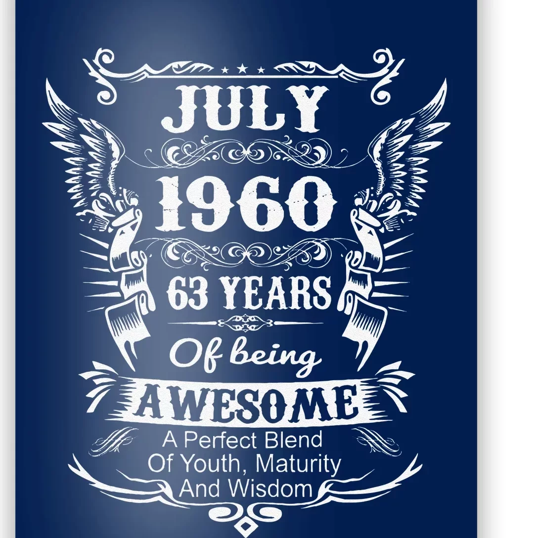 July 1960 Turning 63 Years Of Being Awesome Poster