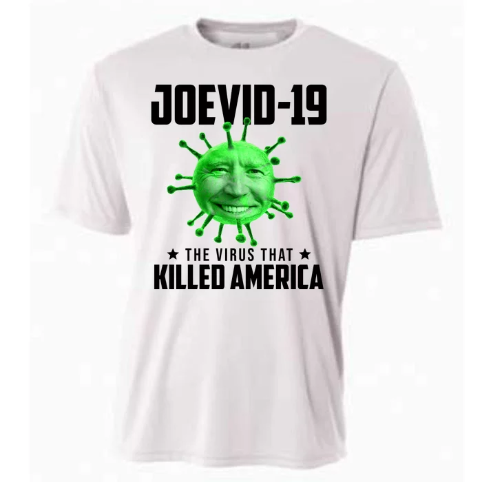 Joevid 19 The Virus That Killed America Funny Joe Biden Cooling Performance Crew T-Shirt