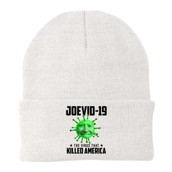 Joevid 19 The Virus That Killed America Funny Joe Biden Knit Cap Winter Beanie