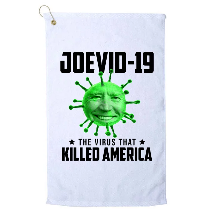 Joevid 19 The Virus That Killed America Funny Joe Biden Platinum Collection Golf Towel