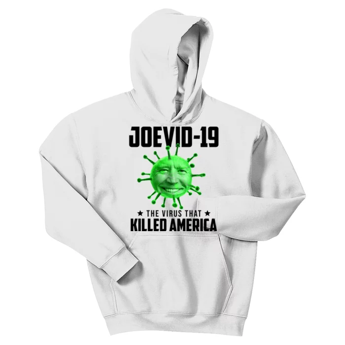 Joevid 19 The Virus That Killed America Funny Joe Biden Kids Hoodie