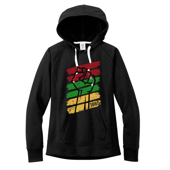 Juneteenth 1865 Vintage Women's Fleece Hoodie