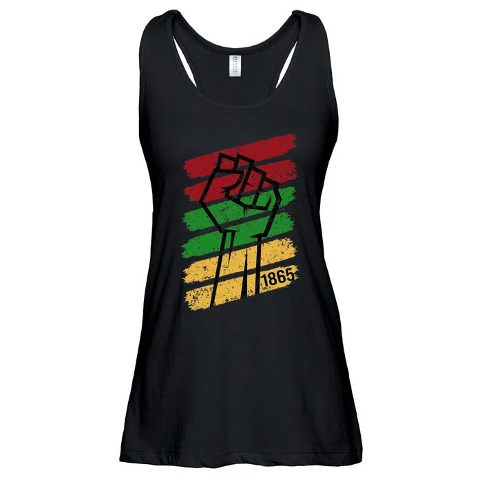 Juneteenth 1865 Vintage Ladies Essential Flowy Tank