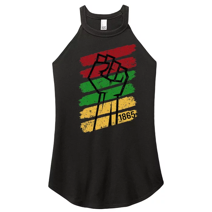 Juneteenth 1865 Vintage Women’s Perfect Tri Rocker Tank