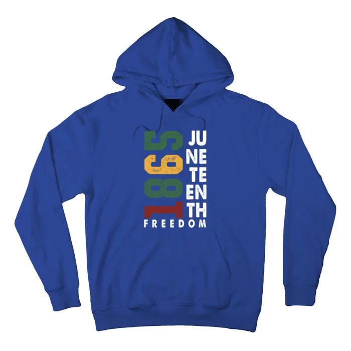 Junenth 1865 Vibes Only Gift Tall Hoodie