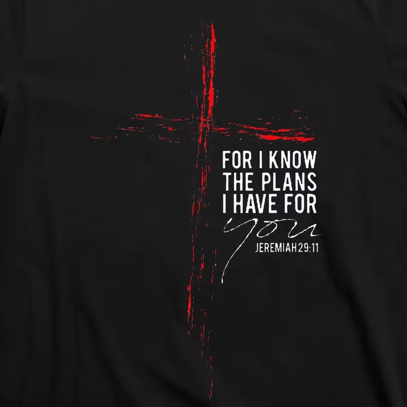 Jeremiah 2911 Christian Religious Bible Verse Gifts Cross T-Shirt