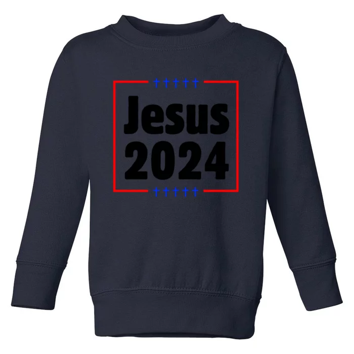 Jesus 2024 Crosses Toddler Sweatshirt