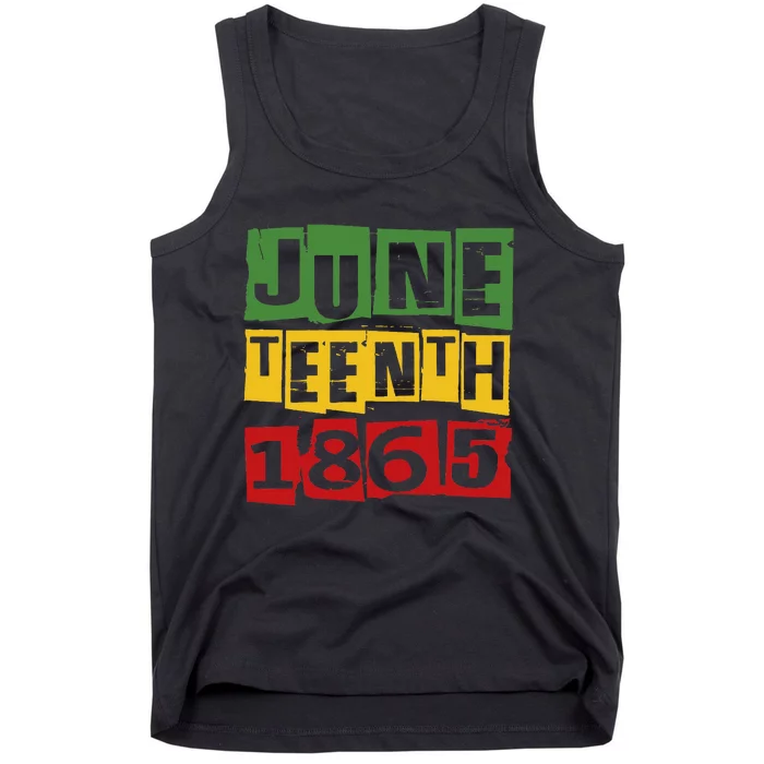 Juneteenth 2024 Celebrate Black Freedom 1865 Tank Top