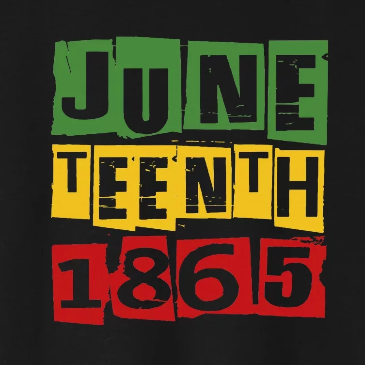 Juneteenth 2024 Celebrate Black Freedom 1865 Women's Crop Top Tee