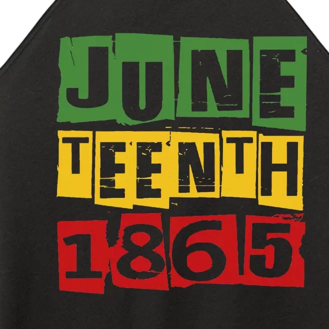 Juneteenth 2024 Celebrate Black Freedom 1865 Women’s Perfect Tri Rocker Tank