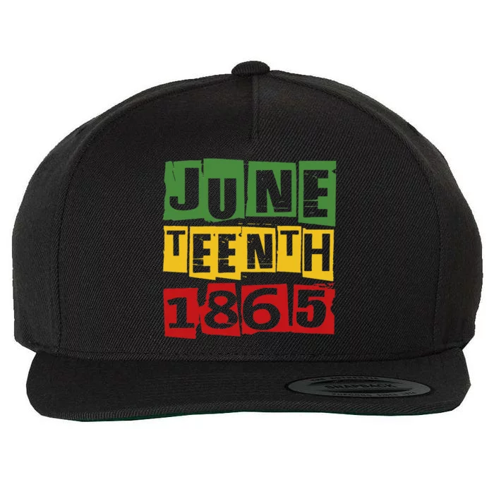 Juneteenth 2024 Celebrate Black Freedom 1865 Wool Snapback Cap