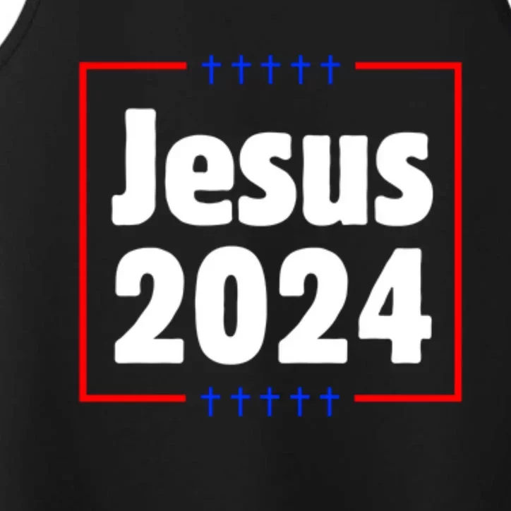 Jesus 2024 Crosses Performance Tank