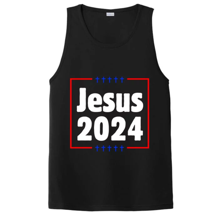 Jesus 2024 Crosses Performance Tank