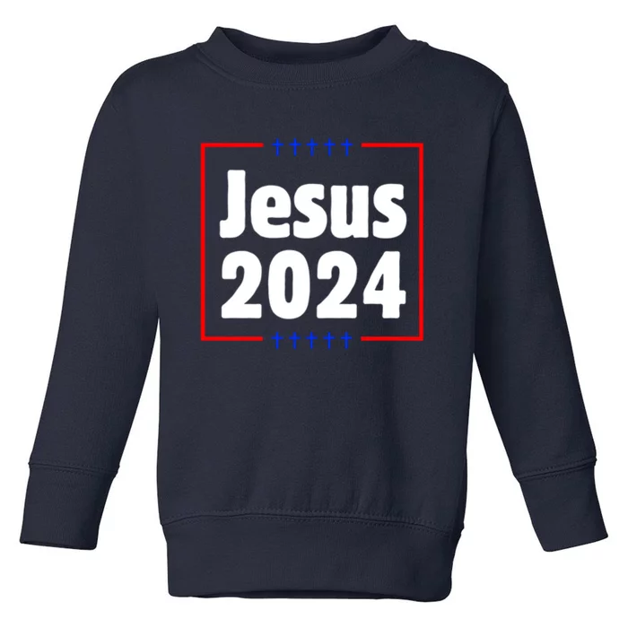 Jesus 2024 Crosses Toddler Sweatshirt