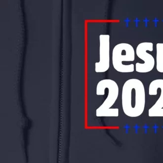 Jesus 2024 Crosses Full Zip Hoodie