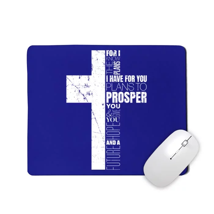 Jeremiah 29:11 Christian Cross Funny Gift Verse Sayings Meaningful Gift Mousepad