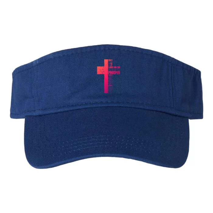 Jeremiah 29:11 Christian Cross Funny Gift Verse Sayings Meaningful Gift Valucap Bio-Washed Visor