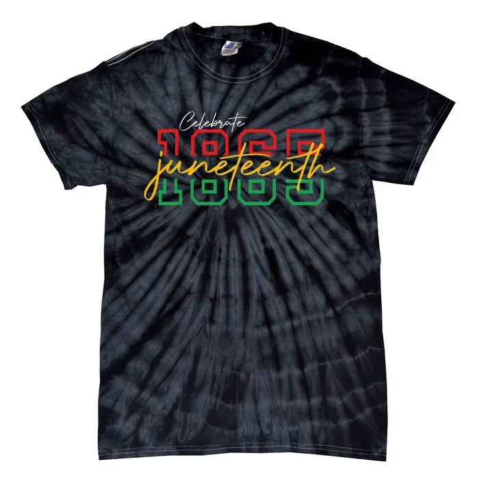 Juneteenth 2024 Celebrate Black Freedom 1865 Tie-Dye T-Shirt