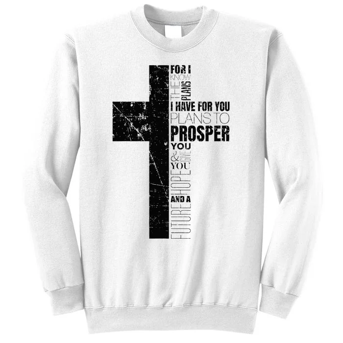 Jeremiah 2911 Christian Bible Verse Gifts Cross Religious Sweatshirt