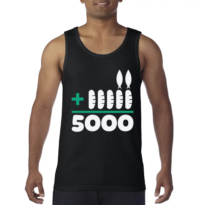 Jesus 2 Fishes 5 Breads 5000 Fed Tank Top