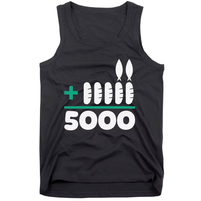 Jesus 2 Fishes 5 Breads 5000 Fed Tank Top