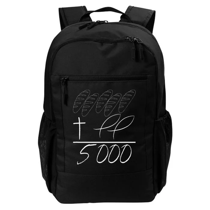 Jesus 2 Fishes 5 Breads 5000 Fed Daily Commute Backpack