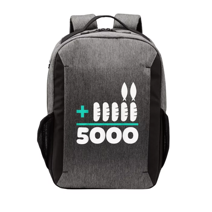 Jesus 2 Fishes 5 Breads 5000 Chosen Against The Current Vector Backpack