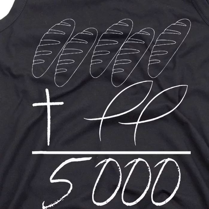 Jesus 2 Fishes 5 Breads 5000 Chosen Against The Current Tank Top