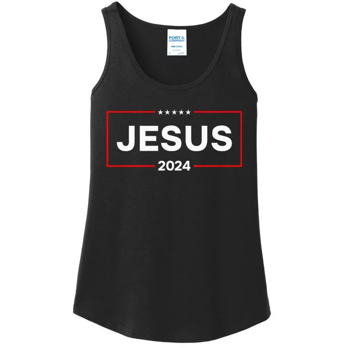 Jesus 2024 For President Ladies Essential Tank