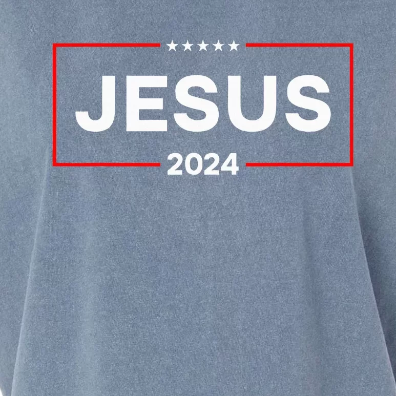 Jesus 2024 For President Garment-Dyed Women's Muscle Tee