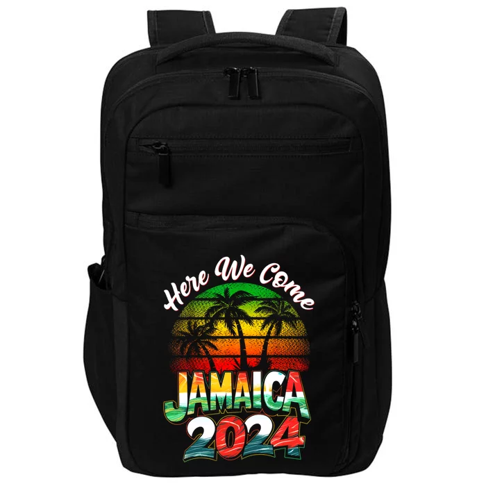 Jamaica 2024 Here We Come Matching Family Vacation Trip Gift Impact Tech Backpack