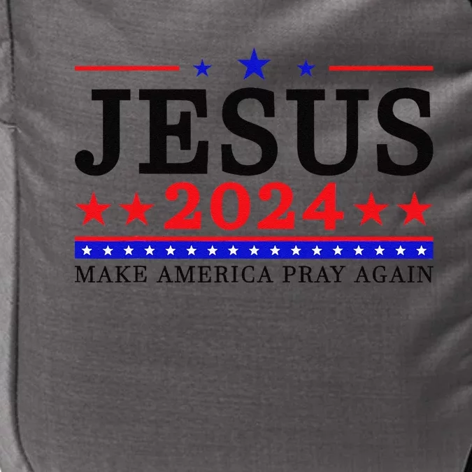 Jesus 2024 Make Funny America Pray Again Christian Impact Tech Backpack