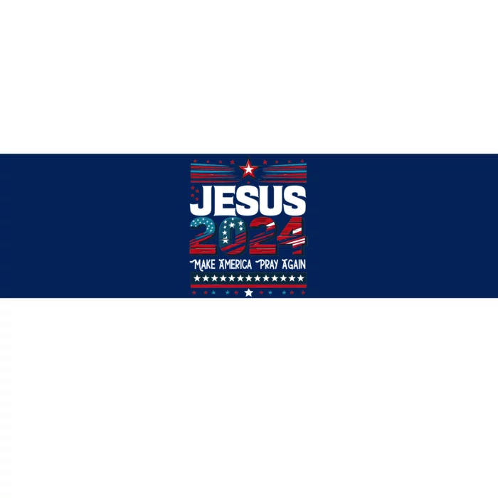 Jesus 2024 Make America Pray Again Bumper Sticker