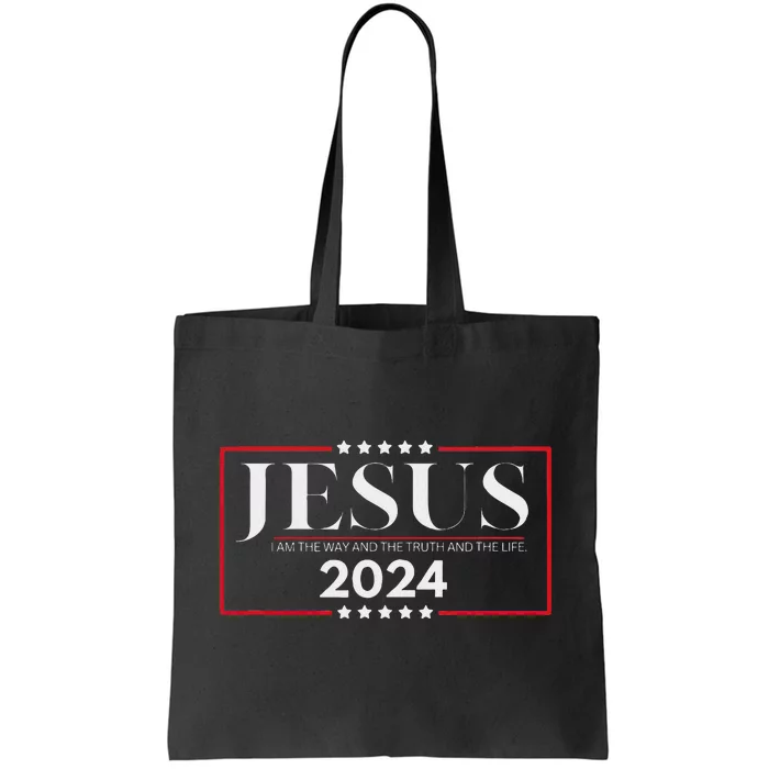 Jesus 2024 The Way Truth Life Tote Bag