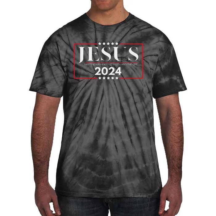 Jesus 2024 The Way Truth Life Tie-Dye T-Shirt