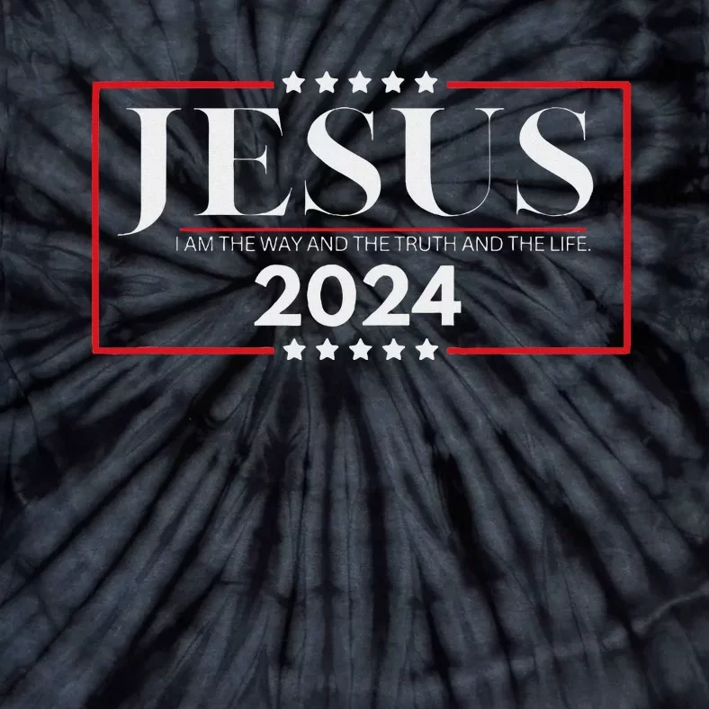 Jesus 2024 The Way Truth Life Tie-Dye T-Shirt