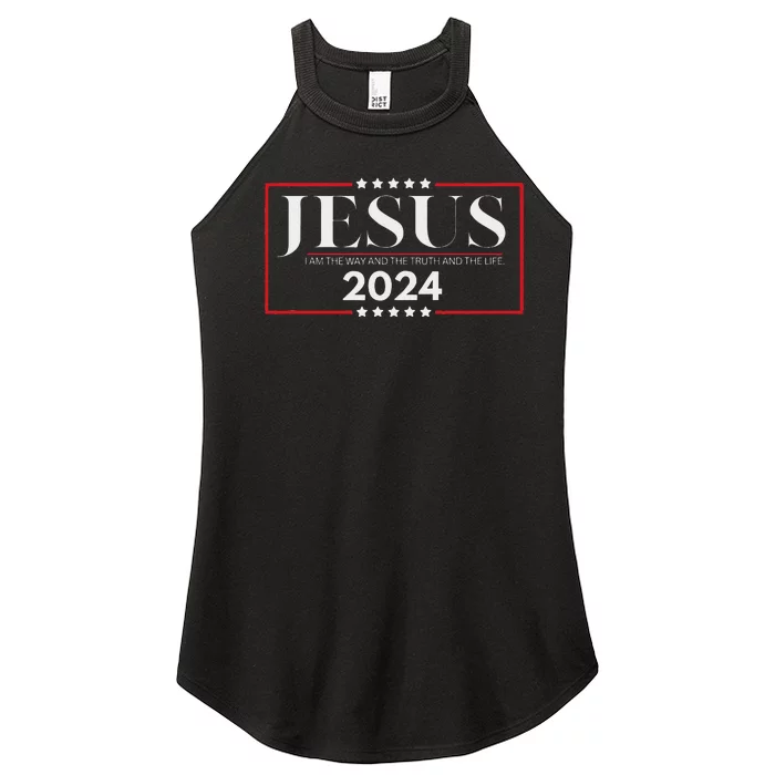 Jesus 2024 The Way Truth Life Women’s Perfect Tri Rocker Tank