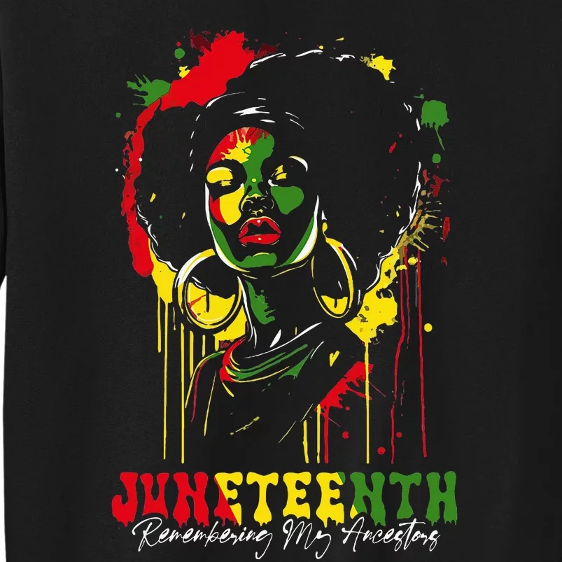 Juneteenth 2024 Women Celebrate Black Freedom Tall Sweatshirt