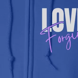 John 3 16 Loved And Forgiven And Meaningful Gift Full Zip Hoodie