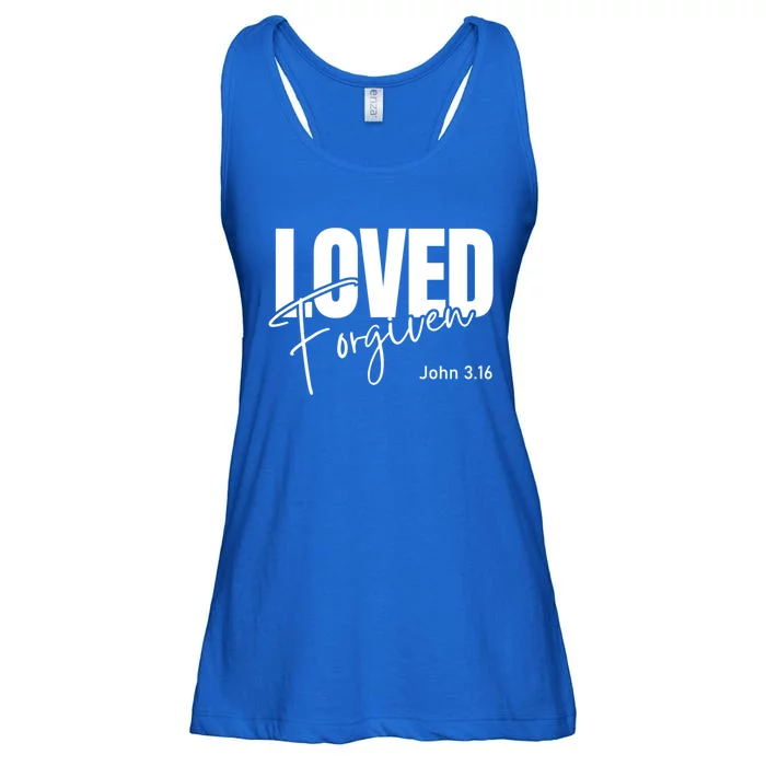 John 3 16 Loved And Forgiven And Gift Ladies Essential Flowy Tank