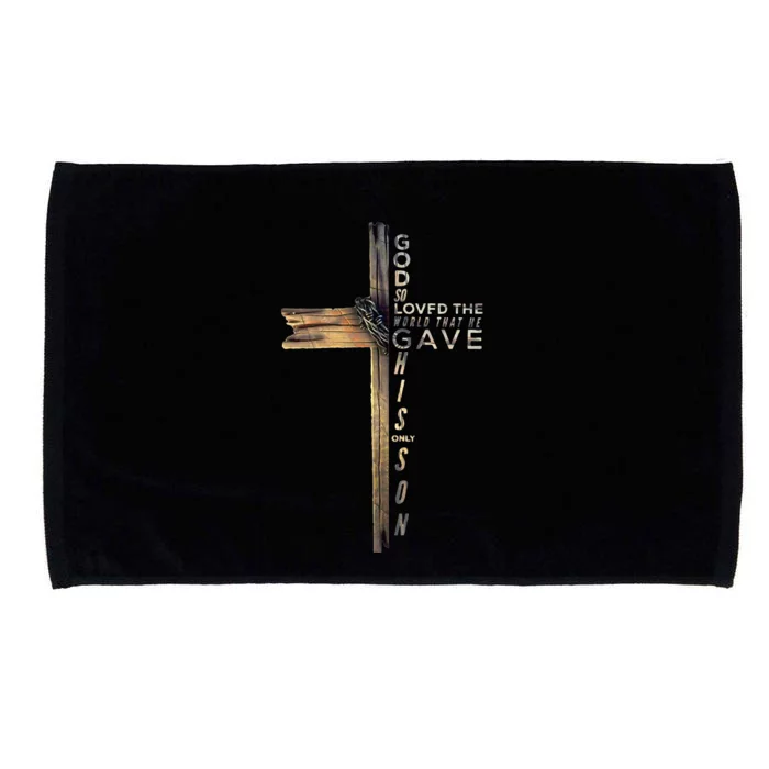 John 316 Christian Cross Bible Microfiber Hand Towel