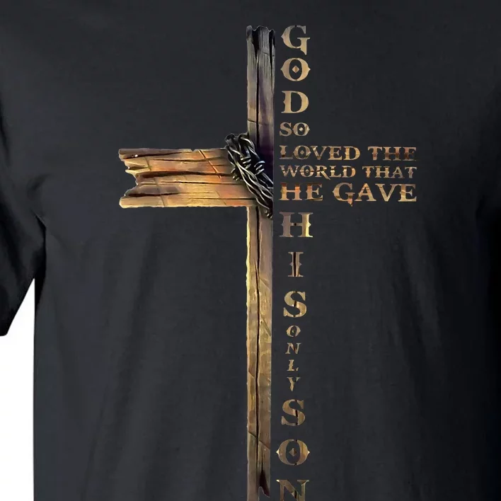 John 316 Christian Cross Bible Tall T-Shirt